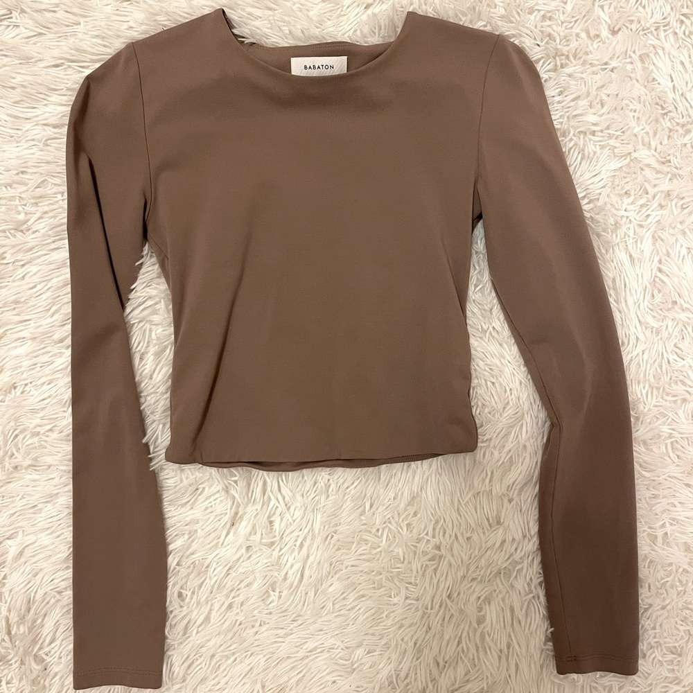 Aritzia babaton controur cropped longsleeve